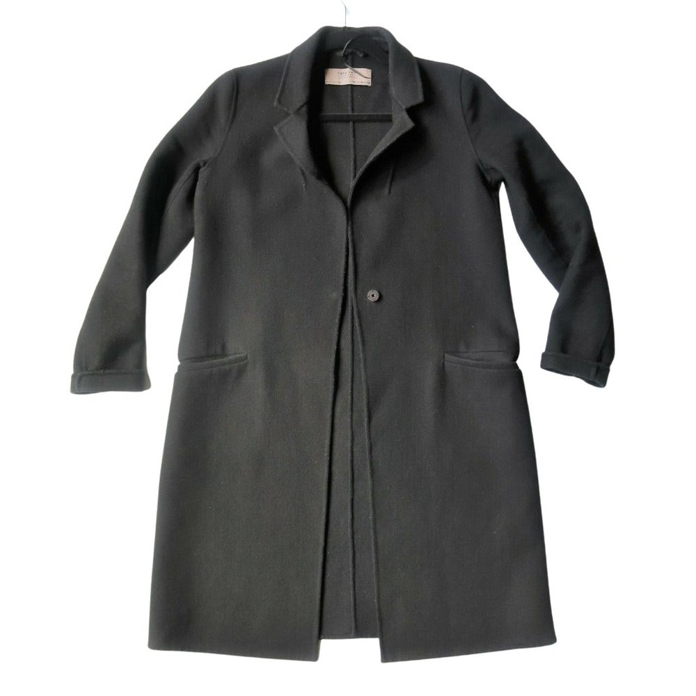 Zara Outerwear Department Wool Blend Coat